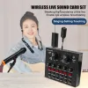 Face Microfono wireless + Cuffia wireless per telefono cellulare scheda audio Karaoke Live Canting and Game Equipment Set