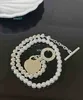 Home New Pearl Ball Bracelet to Buckle Love Belt Diamond Hanging Tag Fashion Trendy Handicraft