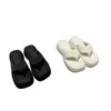 Nuova piattaforma di muffin Fashion Slifors Solfo in pelle solida Sestate Sandals Designer Designer di lettere di fascia alta Design Light Luxury Flip-Flops squisito