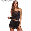 Ensemble sexy deux ensembles de lingerie en dentelle sexy pour le pyjamas européen et américain pour femmes Q240426