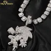 Ny design Hip Hop Jewelry Silver 925 Full Diamond Sonic Hedgehog Cartoon VVS Custom Moissanite Pendant Necklace