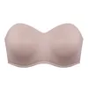 Bras Delimira Womens sans couture sous-coupée Bandeau minimiseur Bra sans bretelles pour grandes femmes éclatées plus taille