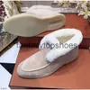 Loro piano lp laarzen schoenen newst heren vrouwen winter vacht warme casual sneakers suede lederen jurk loafers ontwerper open walk short laarzen 35-46 met doos