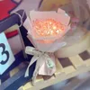 Decoratieve bloemen DIY TULIP BOUQUET Handgemaakte LED Artificial Flower Material Package Desktop Ornament Valentine's Day Gift Verjaardag