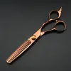 Shears Professional Japan 440C 6 '' Brązowe nożyczki do włosów Cutowanie fryzjerskich nożyczki do fryzury nożyczki nożyczki fryzjerskie
