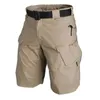 Shorts masculins étanches d'été et de séchage rapide multi-pochers shorts de fret de cargaison tactique de vêtements pour hommes chasse et pêche J240426