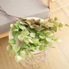 Dried Flowers Autumn Artificial Plants Eucalyptus Long Branch Wedding For Vase Hotel Color Apple Leaf Green Christmas Home Room Decoration