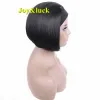 Wigs Synthetic Headband Wig Short Bob Straight Black Hair High Temperature Good Quality Daily Use African Women Wig