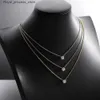 Pendant Necklaces Serenty GRA 1ct Womens Mosonite Necklace S925 Silver Diamond Pendant Necklace Galvanized 18K Adjustable Chain Exquisite Jewelry Q240426