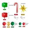 Party Decoration Elemy Red Green Gold de Noël ballons Garland Arch Kit