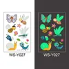 Tattoo overdracht tattoo stickers Luminous kind kind tijdelijke nep tatoeages gloedpasta op gezicht armbeen voor kinderen body art mermaid sticker 240427