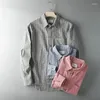 Casual shirts voor mannen buitenlandse bestelling revers met lange mouwen plus size zonbescherming shirt