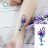 Tattoo Transfer Rocooart Animal Waterproof Temporary Tattoo Sticker Flamingo Cat Fox Tatoo Body Art Women New Fake Taty Tatuaje Cute Small Tatto 240427