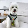 Designer Dog Mesh Vest Brand Jacquard Cat Dog T Shirt Pomeranian Schnauzer Teddy Pet Summer Lightweight Sun Protection Vest