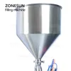 ZONESUN Pneumatic Double Nozzles Paste Liquid Cream Honey Beverage Juice Filling Machine Pneumatic Oil Bottle Filler ZS-GY2