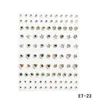 Transferencia de tatuaje 1 ~ 10pcs Joyas de joyería Cristal Pegatinas desechables Tattoo Mujeres Mujeres Cosco Rhinestones Impermeables Arte de maquillaje 240426