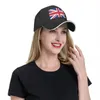 Basker patriotiska brittiska union jack flagga baseball kepsar snapback mode hattar andningsbara unisex anpassningsbara polychromatic