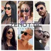 Sonnenbrille Zenottic 2024 Retro kleiner rund polarisiert für Männer Leichtes UV400 Polaroid -Objektiv Mode Schatten Q240425