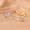 Unique rings for men and women without deformation Exaggerated white butterflies fashion adjustable opal with common vnain