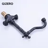 Rubinetti del lavandino da bagno giizero ly alte/corto tipo nero rubinetto bronzo a doppia maniglia intagliata a 360 gradi toccanti mixer vanity mixer GI166