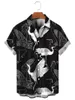 Men's Casual Shirts Music Note Hawaiian Shirts 2023 Summer 3D Printed Vacation Beach Shirts Casual Vintage Clothes Women Lapel Blouse Plain Shirt 240424