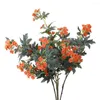 Flores decorativas Flores simulados Kalanchoe Blossfeldiana Projeto de decoração da sala de estar de Bonsai Casamento de arranjos europeus