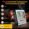 Thermopro TP-16 Termometro digitale per fumatori forno Cancelle cucina da cucina liquida per cucina grigliare BBQ Termometro e Timer 240415