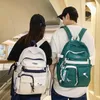 Sac à dos à dossier haute capacité des élèves de sac école carbag harajuku couple simple en nylon léger épaule de loisirs pack