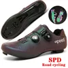 Professionella cykelskor Hardsoled Road Mountain Bike Shoes Bekväma slitsträckta män Kvinnor Tävling Cykelskor 240417