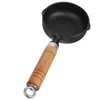 Kastpannor gjutjärn sås pan mini matlagning kruka lock litet olja wok basting kök häll metall