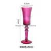 Wine Glasses 140Ml 6 Color European Style Romantic Beauty Goblet Glass Lamp Thick Champagne Restaurant El Drop Delivery Home Garden Dhjy3