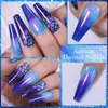 Nagellacklilycute 7ml Auroras Wärme Gel Nagellack schillernde Perle Effekttemperaturänderung halb dauerhaft Einweichen UV Maniküre Gel Y240425