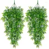 Fleurs décoratives 80 cm plantes artificielles vigne suspendue Ivy Fern Grass Fake Greenery Plant Home Decoration Garden Decoration Outdoor Feuilles vertes