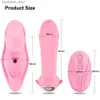 Andra hälsoskönhetsartiklar Hot Wearable Vibrator för kvinnliga vuxna par som suger G-Spot Klitorisstimulator Wireless Remote Fake Penis Product Q240426