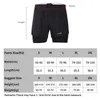 Short masculin lixada hommes 2 en 1 short de course à séchage rapide exercice actif exercice actif jogging short cycliste avec une doublure plus longue d240426