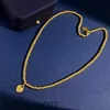 New Arrive Heart Love Necklace Titanium Steel Color-preserving Beaded Peach Pendant Simple Clavicle Chain Link Womens Gift G1YY