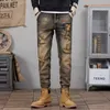 Herren Jeans hochwertige Harajuku Hip-Hop Street Kleidung Quaste Websenbeutel Jeans für Herren Solid Color Casual Jeans Hosen und Sizel2404