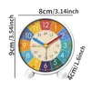 Zegarki stoliki biurka dziecięce budziki edukacyjne dla studentów sypialnia Pokój biurkowy Wczesna edukacja Mały budzik Clock Mute Childrens Clock