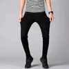 Men's Jeans High quality black gray blue skinny jeans for mens spring and summer slim fit denim jeans for mens cotton stretch denim jeansL2404