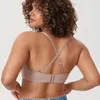 Bras Delimira Womens sans couture sous-coupée Bandeau minimiseur Bra sans bretelles pour grandes femmes éclatées plus taille