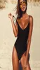 2022 women swimwear sexy high cut one piece swim backless swim suit black white red thong bathing suit female monokini 27416589163