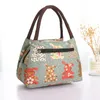 Canvas tas dames 2024 Nieuwe tas stoffen tas lunchbox draagtas pendelen naar werk kleine stoffen tas bento tas kleine handtas d8