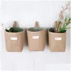 Other Home Storage Organization Newcreative Cotton And Linen Desktop Bags Wall Mounted Hanging Bag Jute Basket Ccf12094 Drop Delivery Otjqb