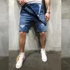 Herrenjeans Rompers modische Hosenträger Bibs Denim Jumpsuits Rissen Overalls Shorts Pantalones Vaqueros Hombre 240410