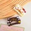 Clamps YHJ New Shining Cute Cat Dog Hair Claw Acrylic Fashion Crabs Hair Claw Clip Shark Hair Accessories for Women Girls Y240425