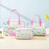 Small Fresh Cosmetic Bag Translucent Pvc Waterproof Toiletry Bag Travel Portable Bath Bag Clothing Portable Storage Bag