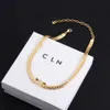 Luxury designer jewelry 18K Gold plated Chain Jewelry Diamond logo Necklace Earrings Girl Women Wedding Birthday Set Bracelet Necklace Set gift