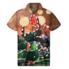 Mäns casual skjortor populära kasino poker 3d tryck skjorta män cool sommar hawaiian skjortor toppar street löst lapel aloha blus knapp kort ärm 240424