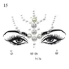 Tattoo Transfer Eyes Face Sticker Drill Crystal Tattoo Sticker Festival Face Decoration Diamond 3D Shiny Tattuos Festival Accessories 240427