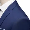 Homem Blazers Casamento 2 terno 3 peças Conjunto elegante de luxo calças de colete completo Design mais recente negócios Business Slim Casat Troushers 240422